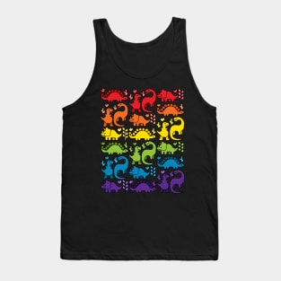 Rainbow Dinosaurs Tank Top